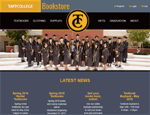 Tablet Screenshot of bookstore.taftcollege.edu